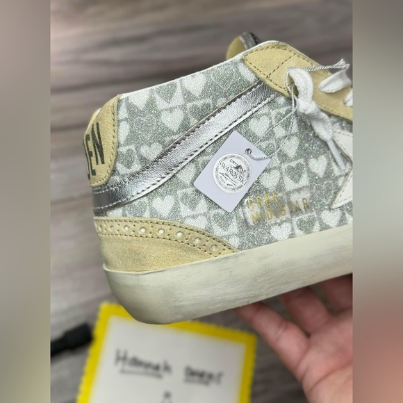 Golden Goose Swarovski crystal heart pattern Midstars — size 40 (US 10) // $1795 - Picture 11 of 14